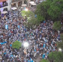 Miles de salte&ntilde;os festejaron el paso a la semifinal en la Plaza 9 de Julio