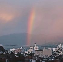 Salta amaneció de varios colores: el espectacular arcoíris que se dibujó en el cielo