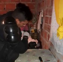 H&eacute;roe sin capa: Polic&iacute;a salte&ntilde;o salv&oacute; a una beba que no respiraba