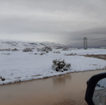 Este sábado, un pueblo salteño amaneció cubierto de nieve
