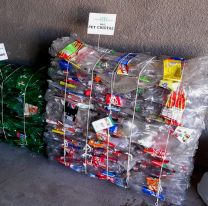 La familia Bautista juntó 20 toneladas de envases plásticos para reciclar