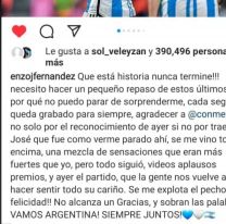Enzo Fernández le dedicó un tierno mensaje a José, el nene Salteño que lo hizo emocionar