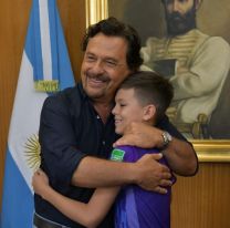 Sáenz saludó a José Andrada, el niño que emocionó a la Selección y al país