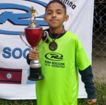 Salteñito tiene 10 años y jugará fútbol en Estados Unidos