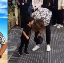 Una ternura: Marcos viajó a Uruguay, se encontró con un "mini" fan y derritió las redes