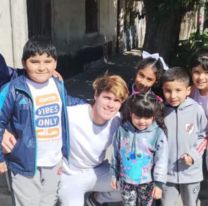 Marcos sorprendió a todos: apareció en un comedor para niños y abuelos