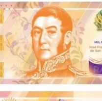 Lanzarán un billete de mil pesos con la cara de San Martin