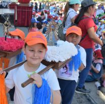 Los más pequeños rindieron homenaje con al Señor y la Virgen en su propio Milagrito