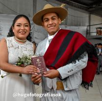 Fiel a sus raices, salte&ntilde;o se cas&oacute; vestido de gaucho