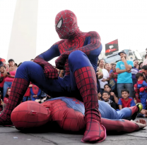 La convocatoria de "Spidermans" en el Obelisco bati&oacute; un r&eacute;cord mundial