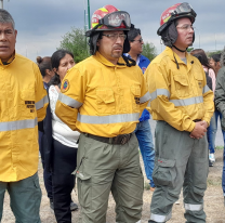 Sentido homenaje a cuatro brigadistas salteños 