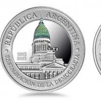 El Banco Central emiti&oacute; una moneda conmemorativa por los 40&deg; de Democracia