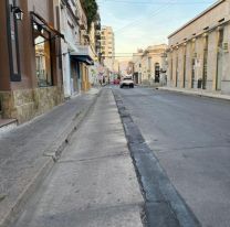 Durante la madrugada retiraron la bicisenda de la Alvarado