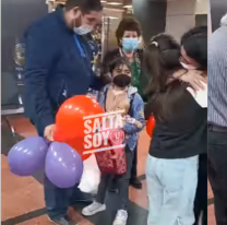 Luana llegó a Salta después de 7 meses de tratamientos y recuperación