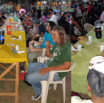 Salteño hizo una pizzeada solidaria de Nochebuena para gente en situación de calle