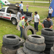 Juntaron 1800 neumáticos en la 2° edición del Neumatón