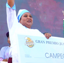 Noemi Borja fue consagrada campeona del "Festival de la empanada"