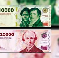 El nuevo billete de $10.000 comenzará a circular en mayo y el de $20.000 a fin de año
