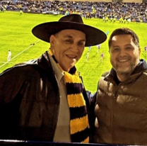 Jorge Rojas y el Chaque&ntilde;o disfrutaron del triunfo de Boca Juniors antes de su show en salta