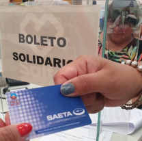 Atenci&oacute;n salte&ntilde;os: desde hoy se podr&aacute; cargar el boleto solidario