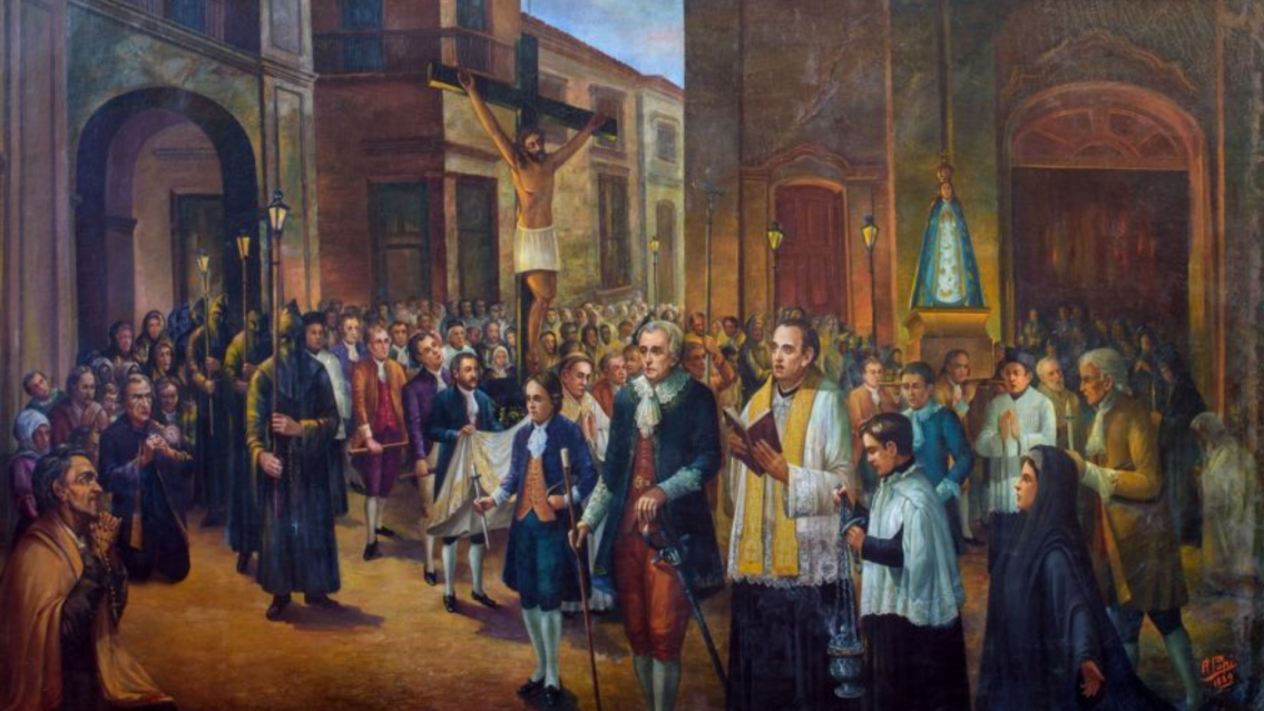 Atencion salteños: últimos días para visitar "La Primera Procesión" de Arístene Papi totalmente restaurada