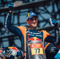 Luciano Benavides finalizó entre los 4 mejores del Dakar 2025 en moto