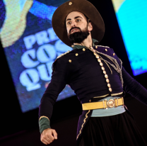 Daniel Espoz,  brill&oacute; como solista de Malambo en Cosqu&iacute;n 