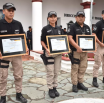 Policías destacados, recibieron reconocimientos por actos meritorios