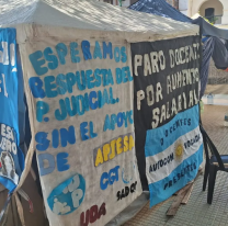 Luego de casi dos años, retiraron de la Plaza 9 de Julio la carpa de docentes 