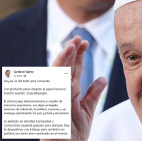 El gobernador de Salta despidió al Papa Francisco con un emotivo mensaje en redes sociales 