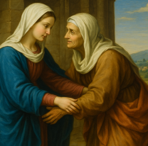Hoy celebramos la fiesta de la Visitación de la Santísima Virgen María a su prima Isabel