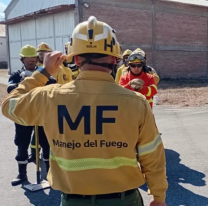 Finalizó una capacitación sobre el uso de medios aéreos para combatir incendios