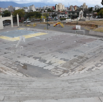 Quedó habilitada la nueva escalinata de la plaza España