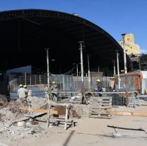 Mercado San Miguel: avanza la construcción de las nuevas columnas