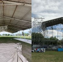 No se suspende por lluvia: así se prepara el Martearena para la Fiesta de Halloween