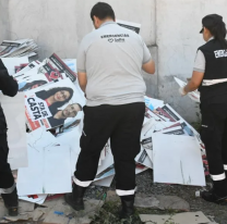 El municipio dona la cartelería política que se levantó para reciclaje