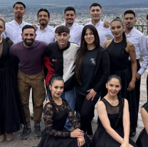 Juan Portela grabó "Mis Pagos" junto al Ballet Folklórico en la cima del San Bernardo