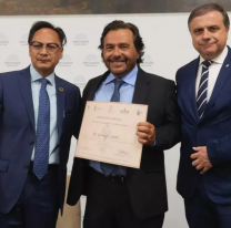 El gobernador S&aacute;enz fue distinguido por su liderazgo, visi&oacute;n &eacute;tica y compromiso con el desarrollo sostenible
