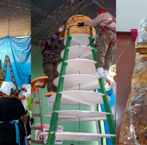 El Carril celebr&oacute; los 25 a&ntilde;os del Pan de Navidad m&aacute;s grande del mundo