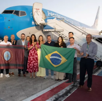 Salta dio la bienvenida al primer vuelo directo desde Florian&oacute;polis