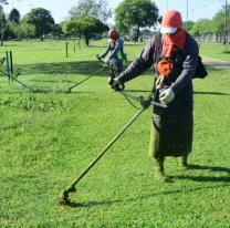 Comenzaron los trabajos de limpieza y desmalezado en escuelas de toda la provincia