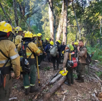 Brigadistas salteños prosiguen con los operativos de sofocación de incendios forestales en Chubut