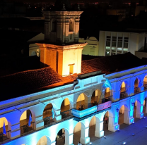 El Cabildo de Salta se iluminó en homenaje a los héroes de Malvinas