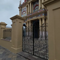 Finalizaron las tareas de puesta en valor del muro de la Iglesia de la Vi&ntilde;a