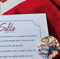 El pap&aacute; de Franco Colapinto recibi&oacute; un poncho salte&ntilde;o: "Es un pedacito de patria"