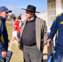 El Chaque&ntilde;o Palavecino sorprendi&oacute; a cientos de chicos en las pruebas de Boca en Salta